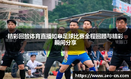 精彩回放体育直播如皋足球比赛全程回顾与精彩瞬间分享