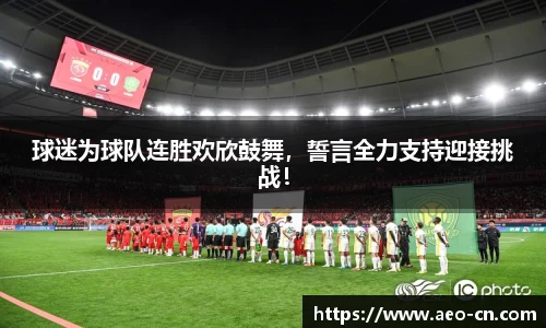 球迷为球队连胜欢欣鼓舞，誓言全力支持迎接挑战！
